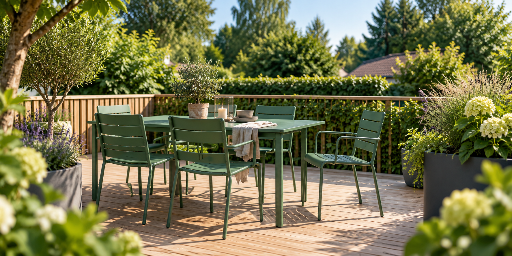 Terrasse og have i Nordsjælland
